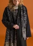 Coat in a wool blend (black XL)