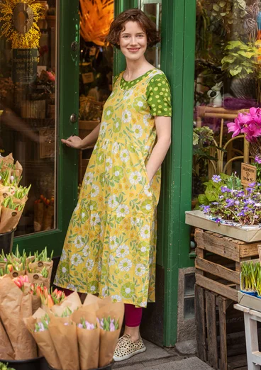 Robe "Bouquet" en coton biologique tissé - cytise