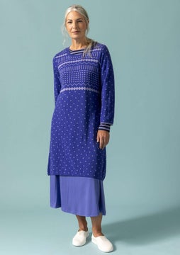 Elsie knit fabric tunic sky blue