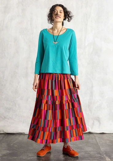 Organic cotton jersey top - oriental green