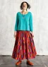 Organic cotton jersey top (oriental green XXL)