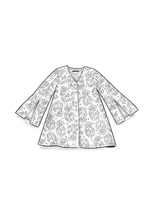 “Lily” woven organic cotton tunic - feather