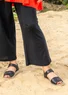 Leather sandals (black 39)