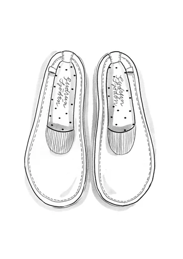Chaussures à élastique "Isolde" en nubuck - goyave