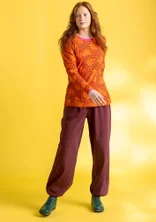 Pantalon "Stella" en jersey de coton biologique/élasthanne - aubergine
