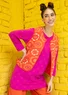 “Crossing” jersey tunic in organic cotton/elastane (cerise XXL)