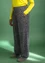 Pantalon "Stella" en jersey de coton biologique/élasthanne (noir/motif S)