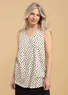 Tricot singlet "Dot" van biologisch katoen/modal/elastaan (ongebleekt M)