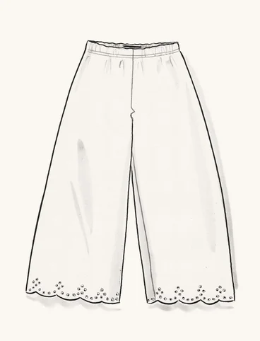 Jersey pants in organic cotton - svart