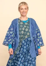 Blouse croisée "Roza" en coton biologique - lupin