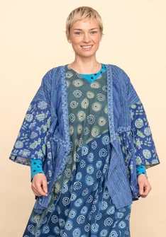 Wickelbluse „Roza“ aus Bio-Baumwollgewebe - lupine