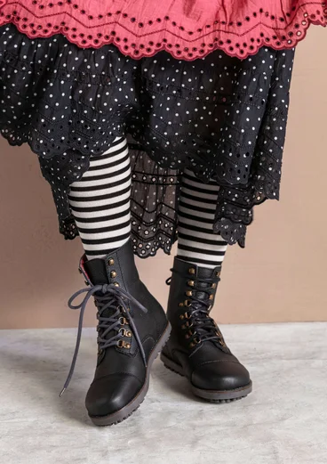 Stiefeletten aus Nappaleder - schwarz