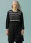 “Elsie” knit tunic in organic/recycled cotton (black S)