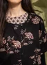 “Rose hip” woven organic cotton blouse (black L)