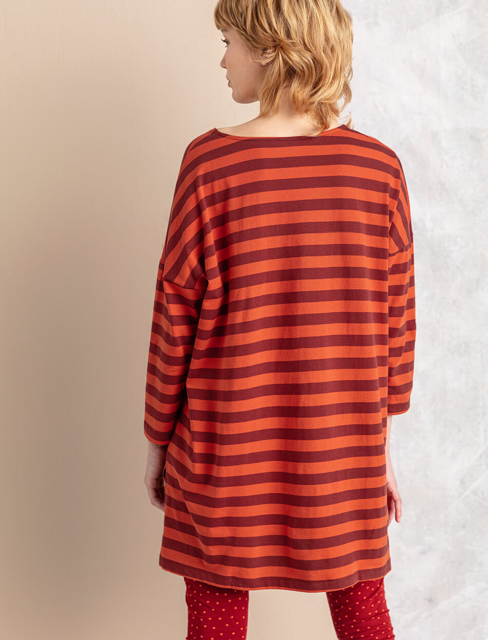 Striped organic cotton tunic