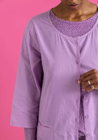 Robe tissée ”Tindra” en coton biologique - violet clair de lune