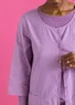 Robe tissée ”Tindra” en coton biologique (violet clair de lune XXL)