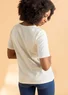 “Eleonora” jersey top in organic cotton/spandex (ecru S)