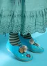 “Arrow” suede moccasins (turquoise 37)