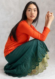 Woven organic cotton underskirt - rainforest green