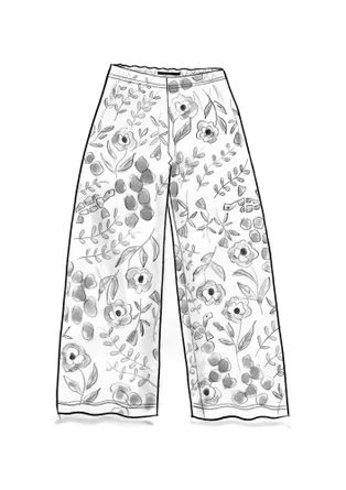 Pantalon "Harriet" en jersey de lyocell/élasthanne - bleu nuit