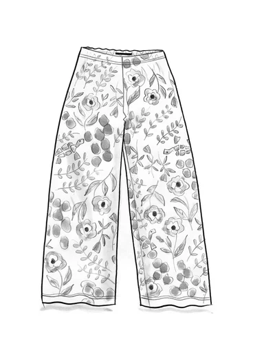 Pantalon "Harriet" en jersey de lyocell/élasthanne - bleu nuit