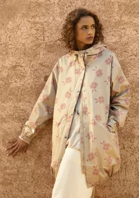 Parka "Nice" en écocoton - naturel foncé