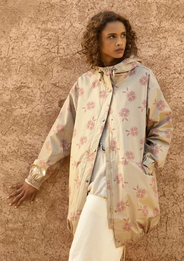Parka "Nice" en écocoton - naturel foncé