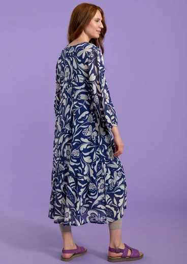 Webkleid „Trollslända“ aus Viskose - mitternachtsblau