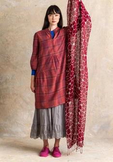 Écharpe ”Theia” en lin - pourpre