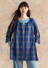 Kankainen taiteilijanpaita "Nora" ekopuuvillaa - tumma indigo