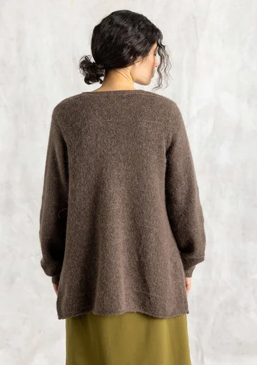 Strickjacke aus Alpakawollgemisch - hellkartoffel-melange