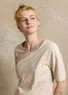 Jerseyshirt „Theia“ aus Bio-Baumwolle/Elasthan (natur-gemustert L)