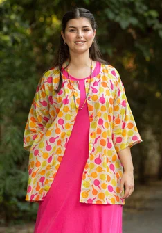 Blouse "Ping" en coton biologique - phlox