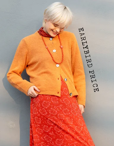 Knit cardigan in an alpaca blend