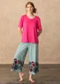 Solid-colour top in organic cotton/modal (flox M)