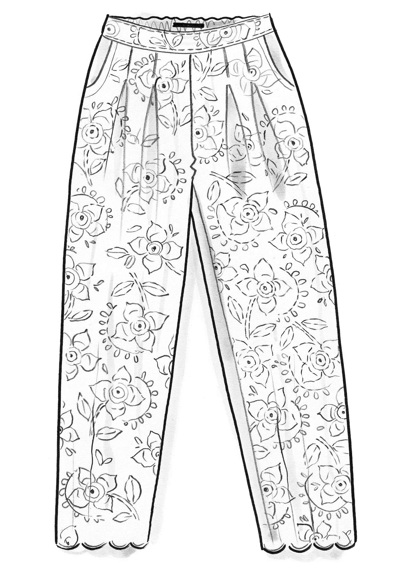 Pantalon  Kinari  en coton biologique tissé