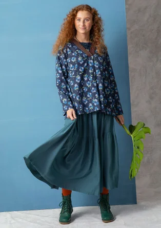 Blouse "Andes" en coton biologique - indigo foncé