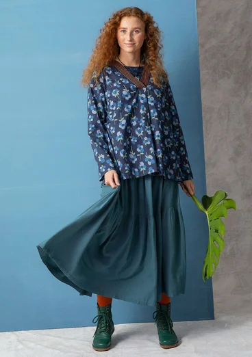 Blouse "Andes" en coton biologique - indigo foncé