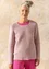 Sweater in recycled cotton (pink sand S)