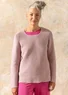 Pullover aus Recycling-Baumwolle (rosa sand M)