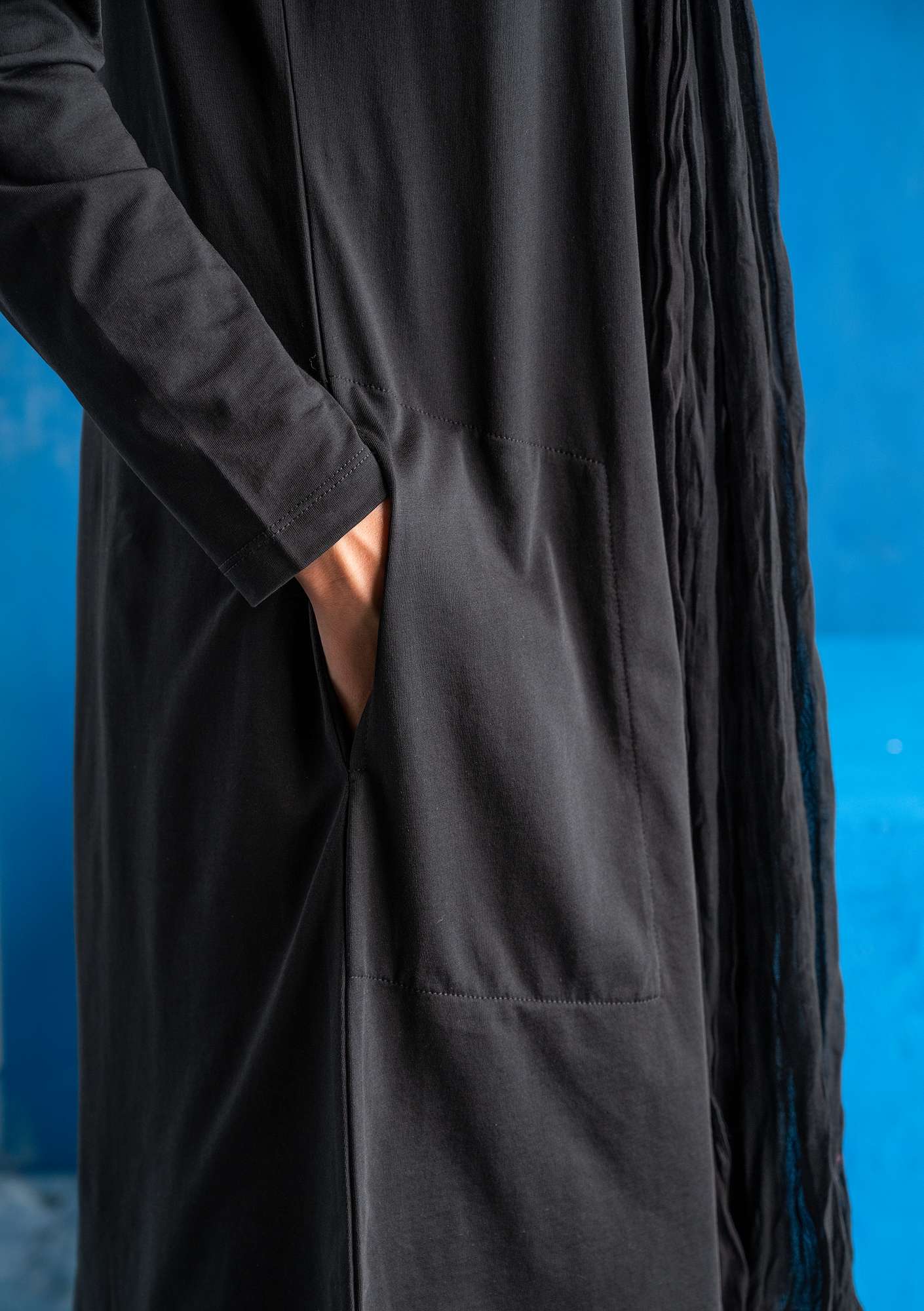 Tunique  Joni  en jersey de coton biologique/modal noir thumbnail
