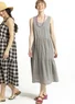 Robe "Check" en tissu de coton biologique (gris cendré foncé L)