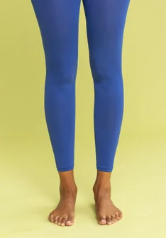 Solid-colored leggings in recycled nylon - lupine