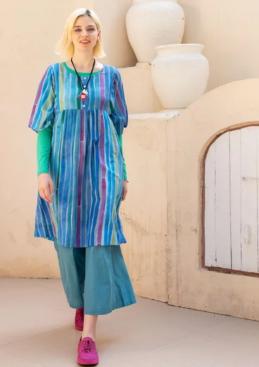 “Violet” woven cotton/silk dress - lupin