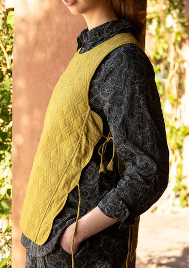 “Noor” organic cotton quilted waistcoat -