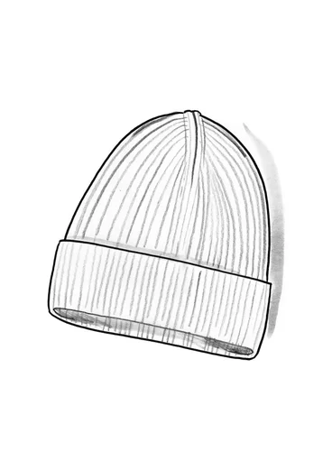 Bonnet en alpaga mélangé - écru
