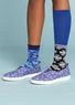 “Jane” cotton fabric flats (sky blue 39)