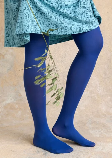Einfarbige Strumpfhose aus Recycling-Polyamid - lupine