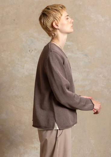 Gilet en coton recyclé - terre clair